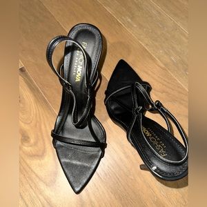 Black Heeled Sandals